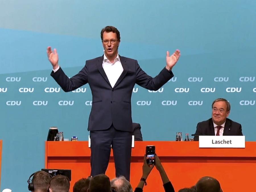 Hendrik Wüst zum CDU-Chef in NRW gewählt