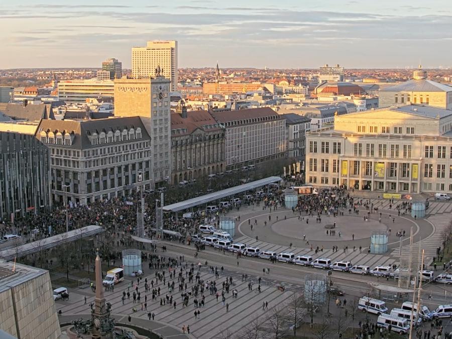 Festnahmen bei Demo-Marathon in Leipzig