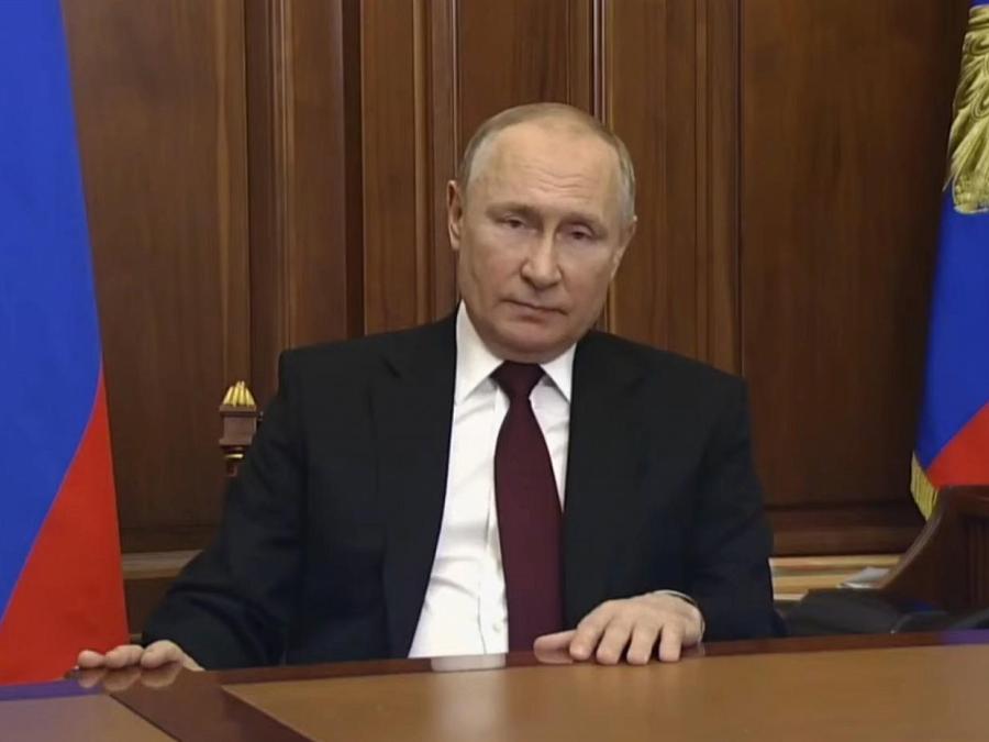 Putin begründet Anerkennung von Separatisten in langer TV-Ansprache