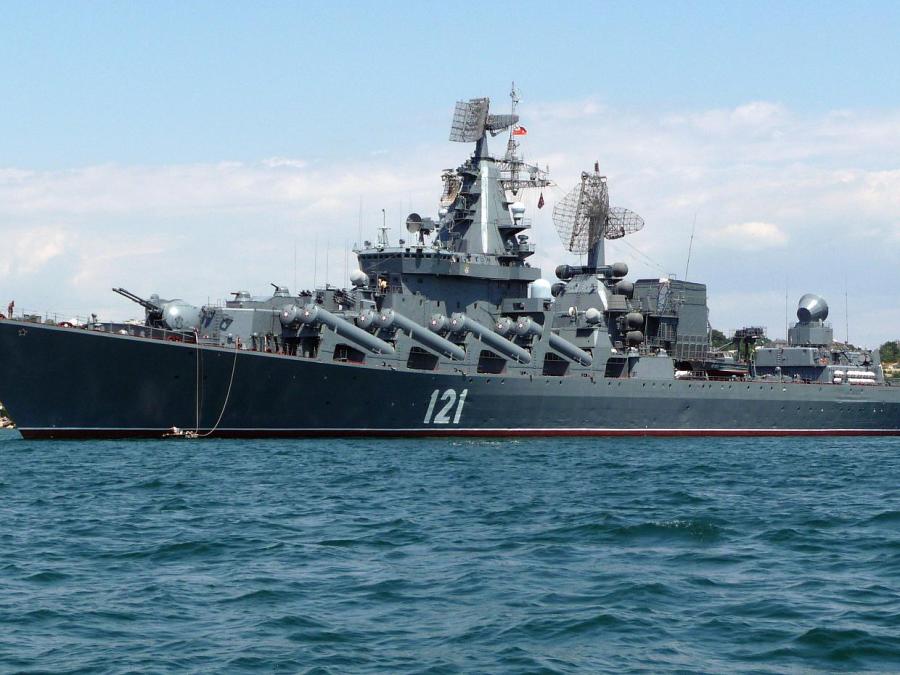 Russisches Kriegsschiff Moskwa gesunken
