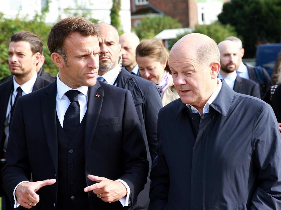 Scholz und Macron beschwören deutsch-französische Partnerschaft