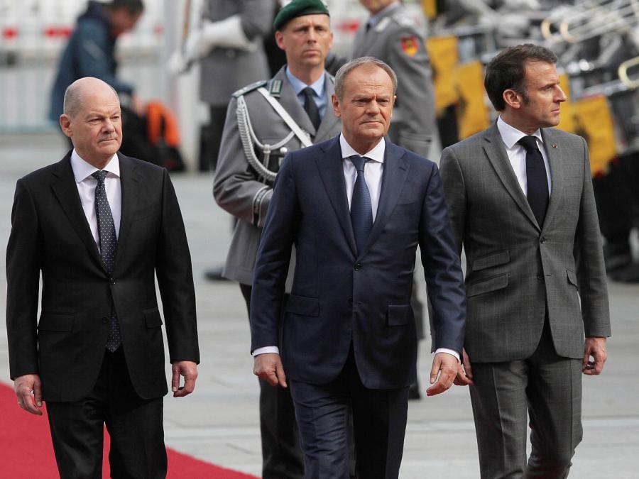 Scholz, Tusk und Macron umschiffen Differenzen bei Ukraine-Hilfe