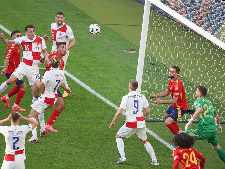 Fußball-EM: Spanien gewinnt gegen Kroatien deutlich