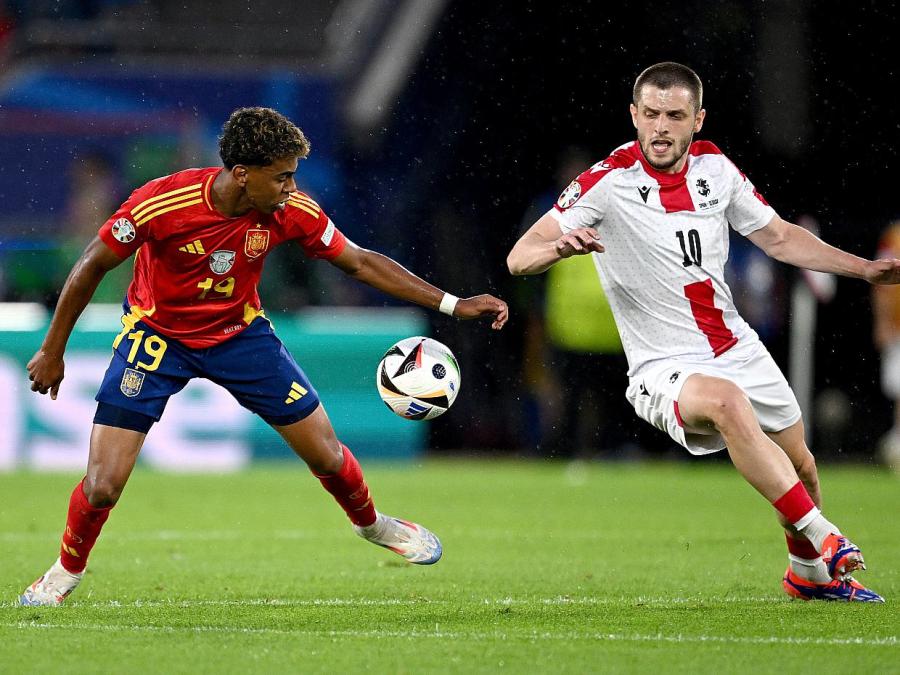 Fußball-EM: Spanien gewinnt Achtelfinale gegen Georgien