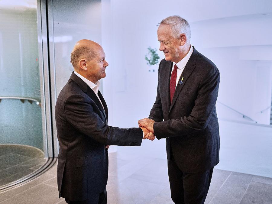 Olaf Scholz traf Netanjahu-Rivalen Benny Gantz