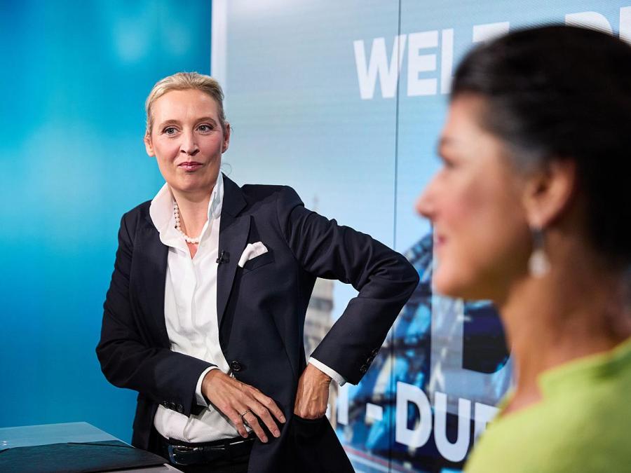 Wagenknecht und Weidel zeigen in TV-Duell viele Gemeinsamkeiten